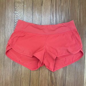 Lululemon Carnation Red Speed Ups Size 4